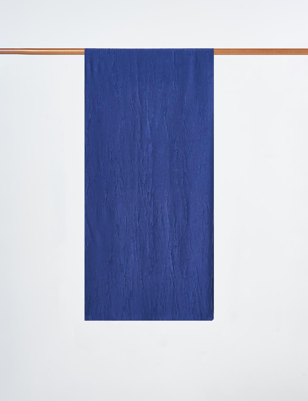 Crinkle Shawl Blue