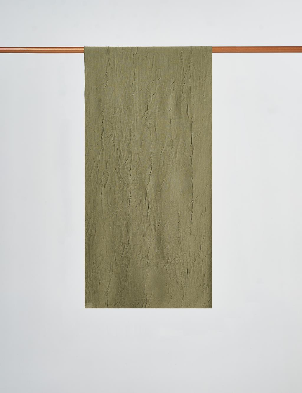 Crinkle Shawl Forest Green