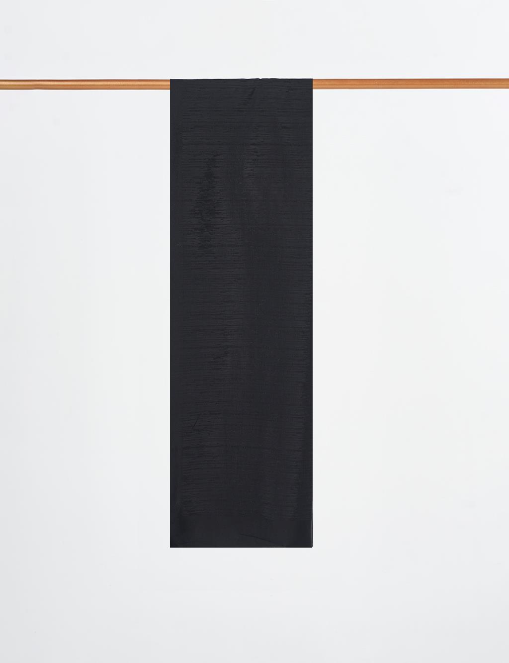 Textured Cotton Shawl Black