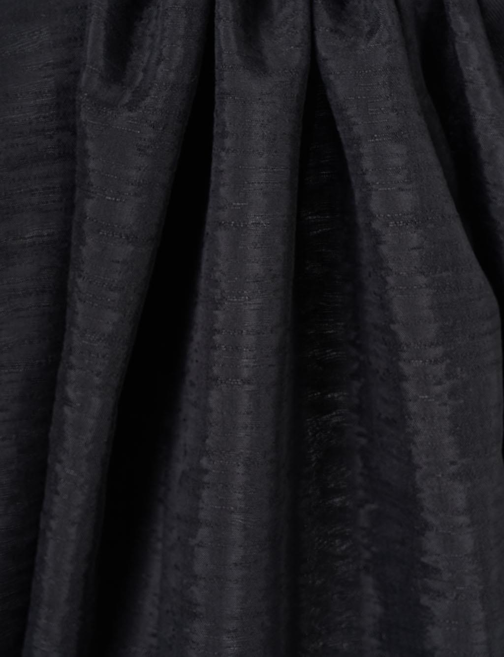 Textured Cotton Shawl Black