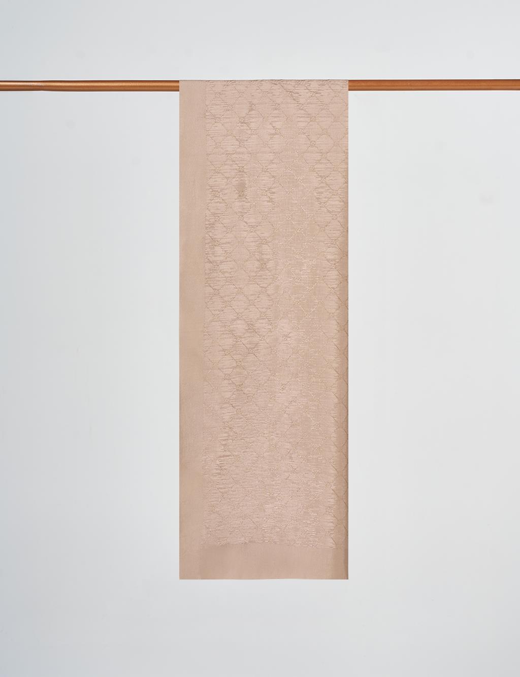 Patterned Cotton Shawl Beige
