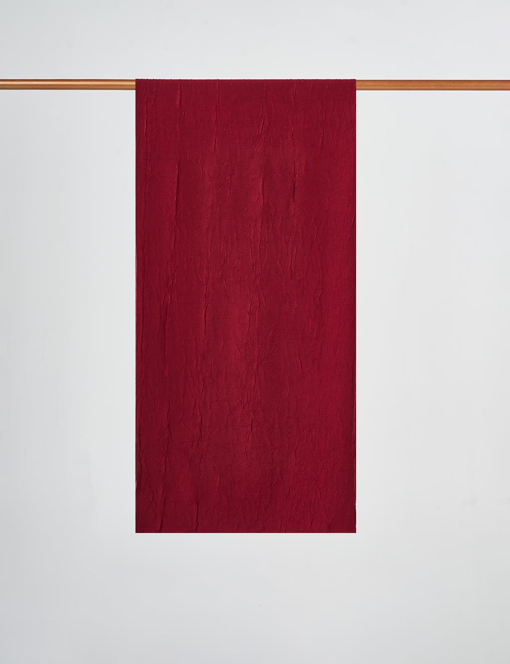 Crinkle Shawl Burgundy