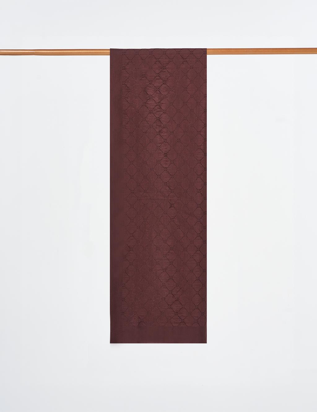Patterned Cotton Shawl Brown