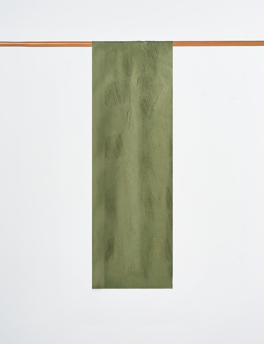 Brush Patterned Viscose Shawl Forest Green