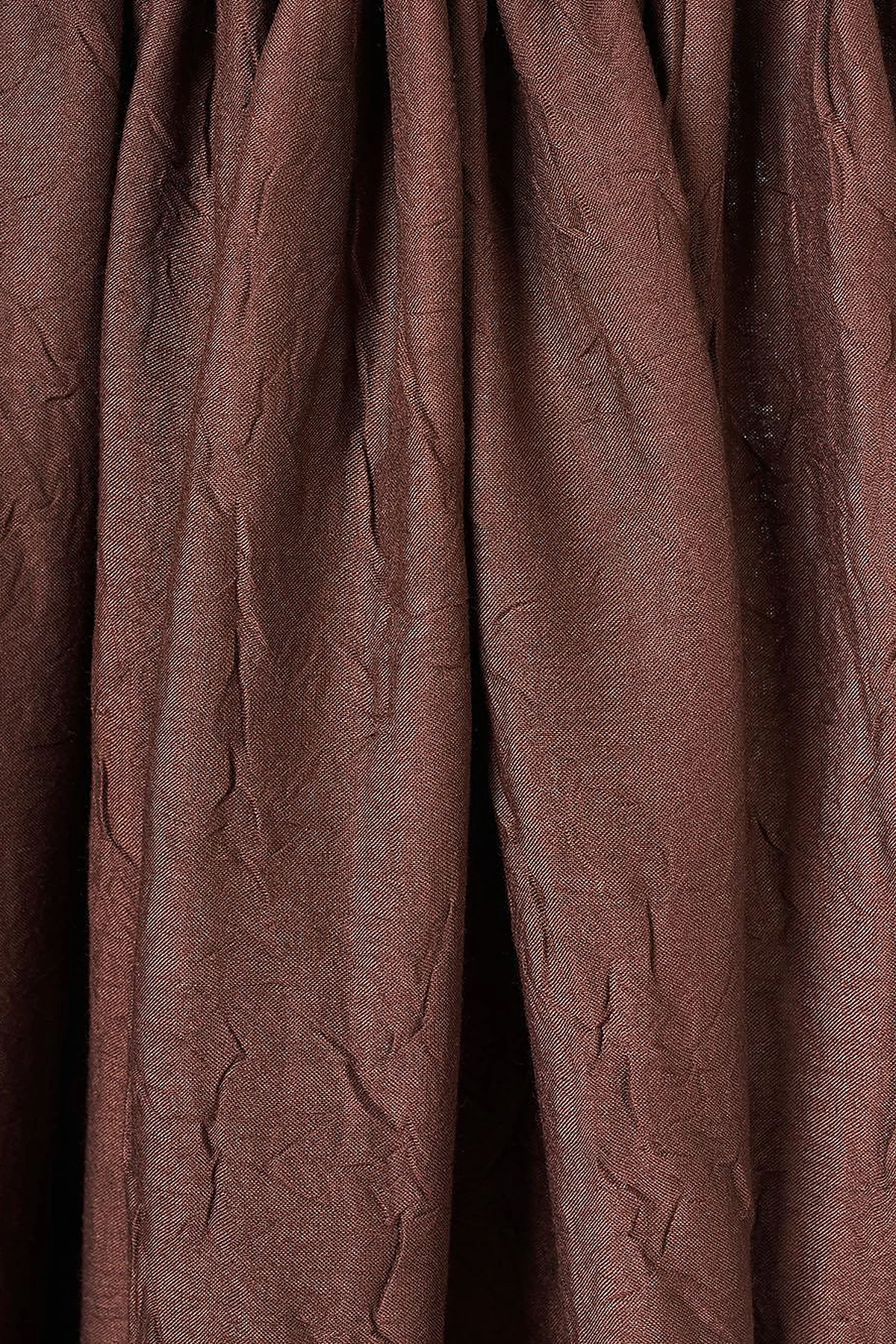 Crinkle Shawl Dark Brown