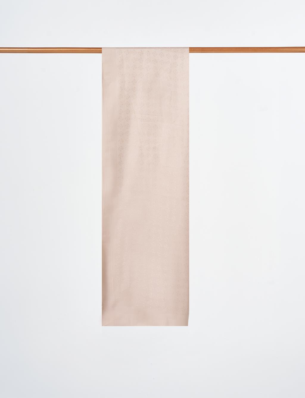 Monogram Detailed Viscose Shawl Stone
