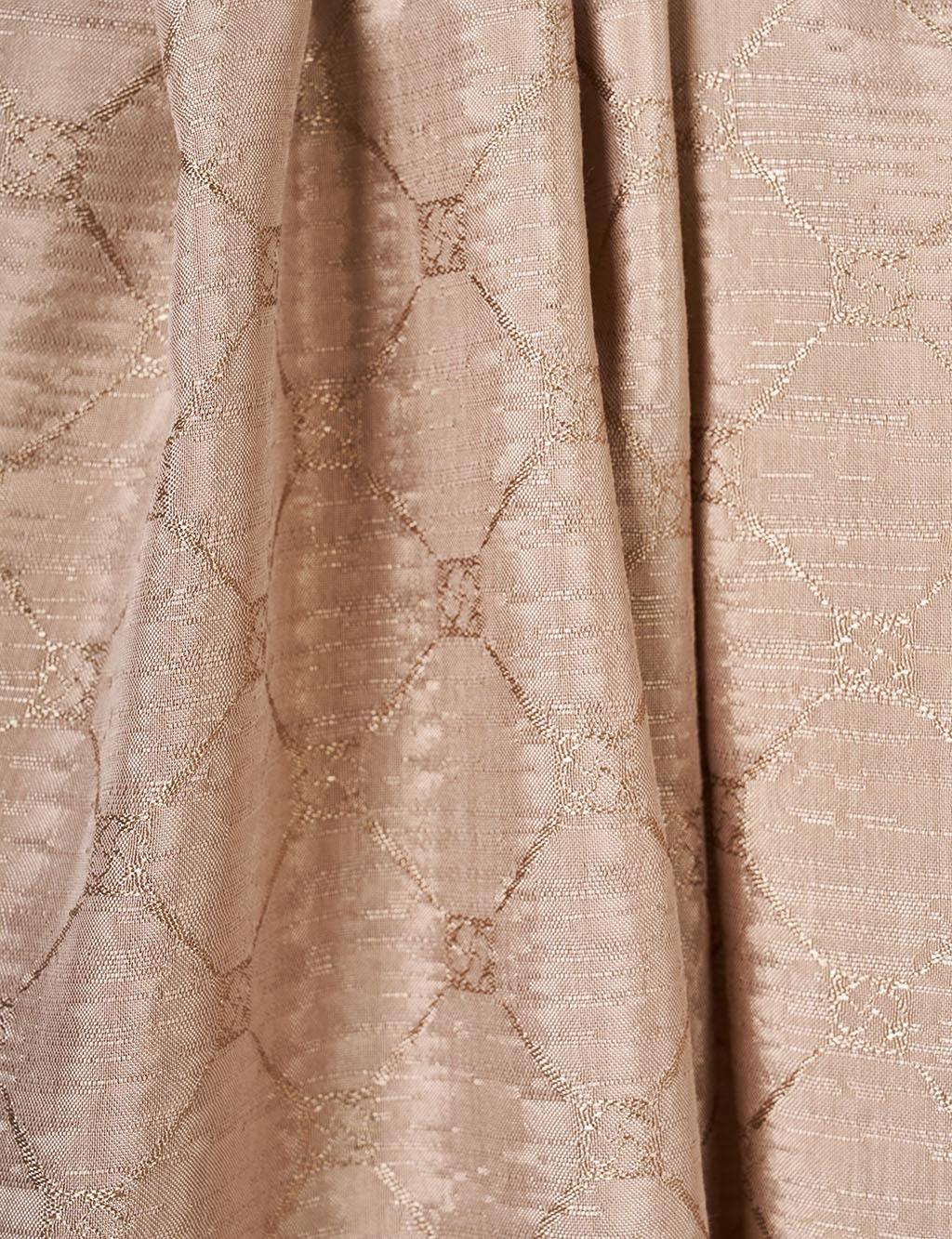 Patterned Cotton Shawl Beige