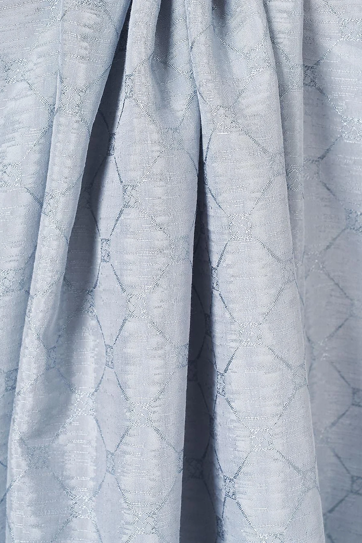 Patterned Cotton Shawl Gray