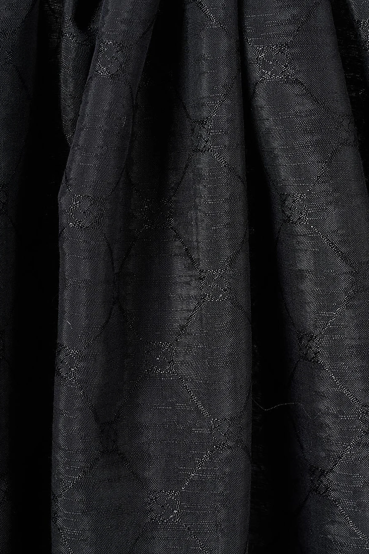Patterned Cotton Shawl Black