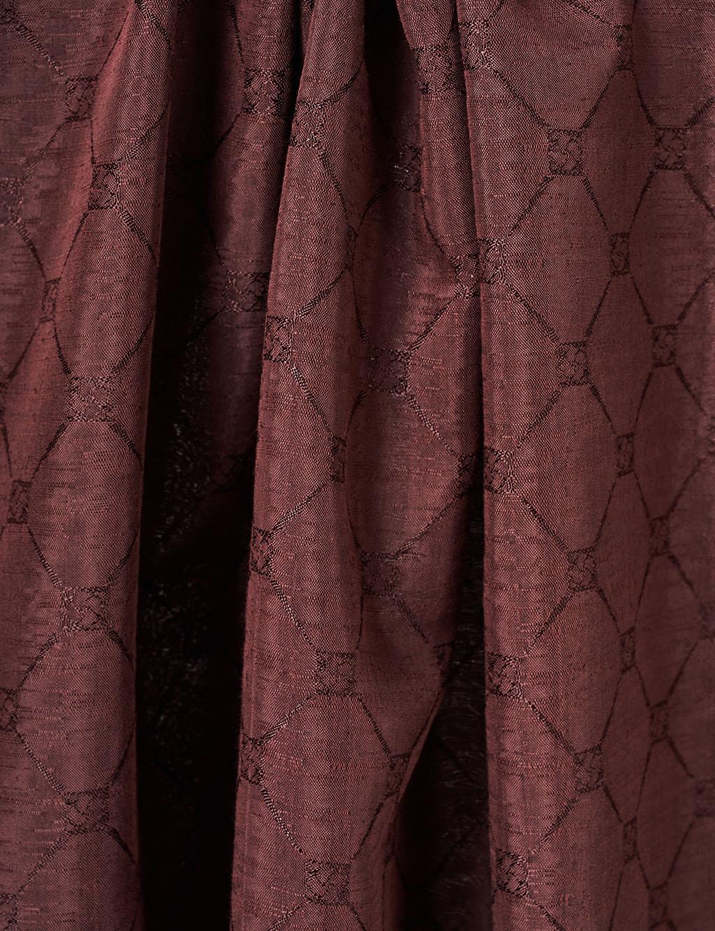Patterned Cotton Shawl Brown