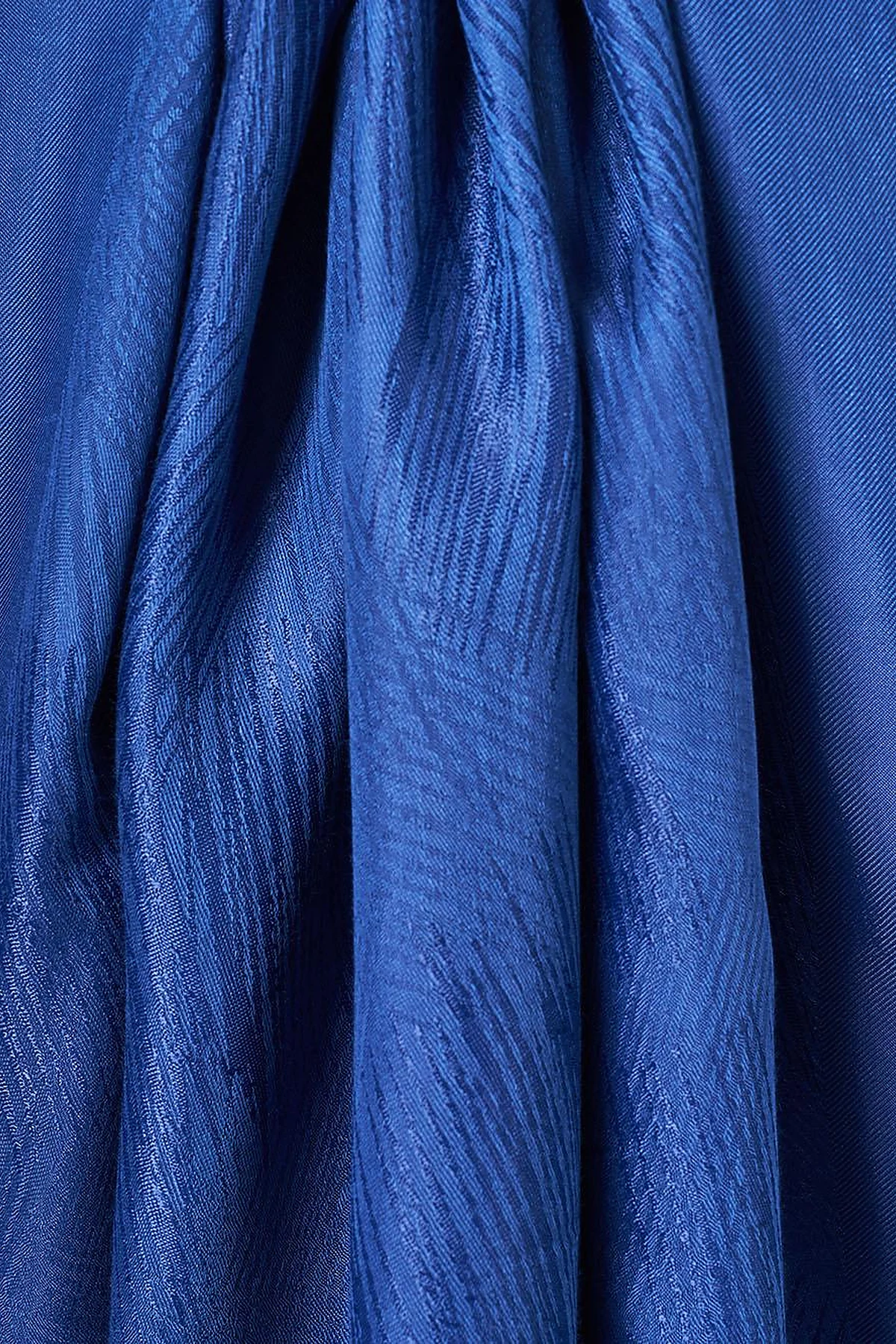 Brush Patterned Viscose Shawl Indigo