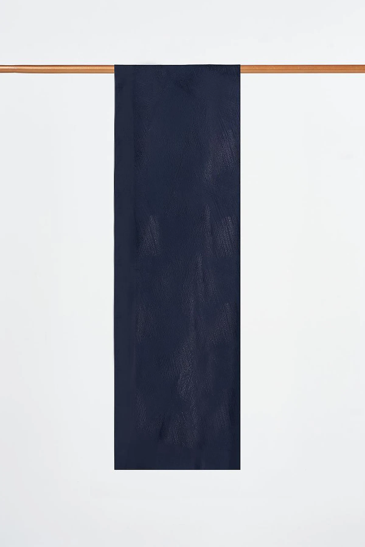 Brush Patterned Viscose Shawl Navy