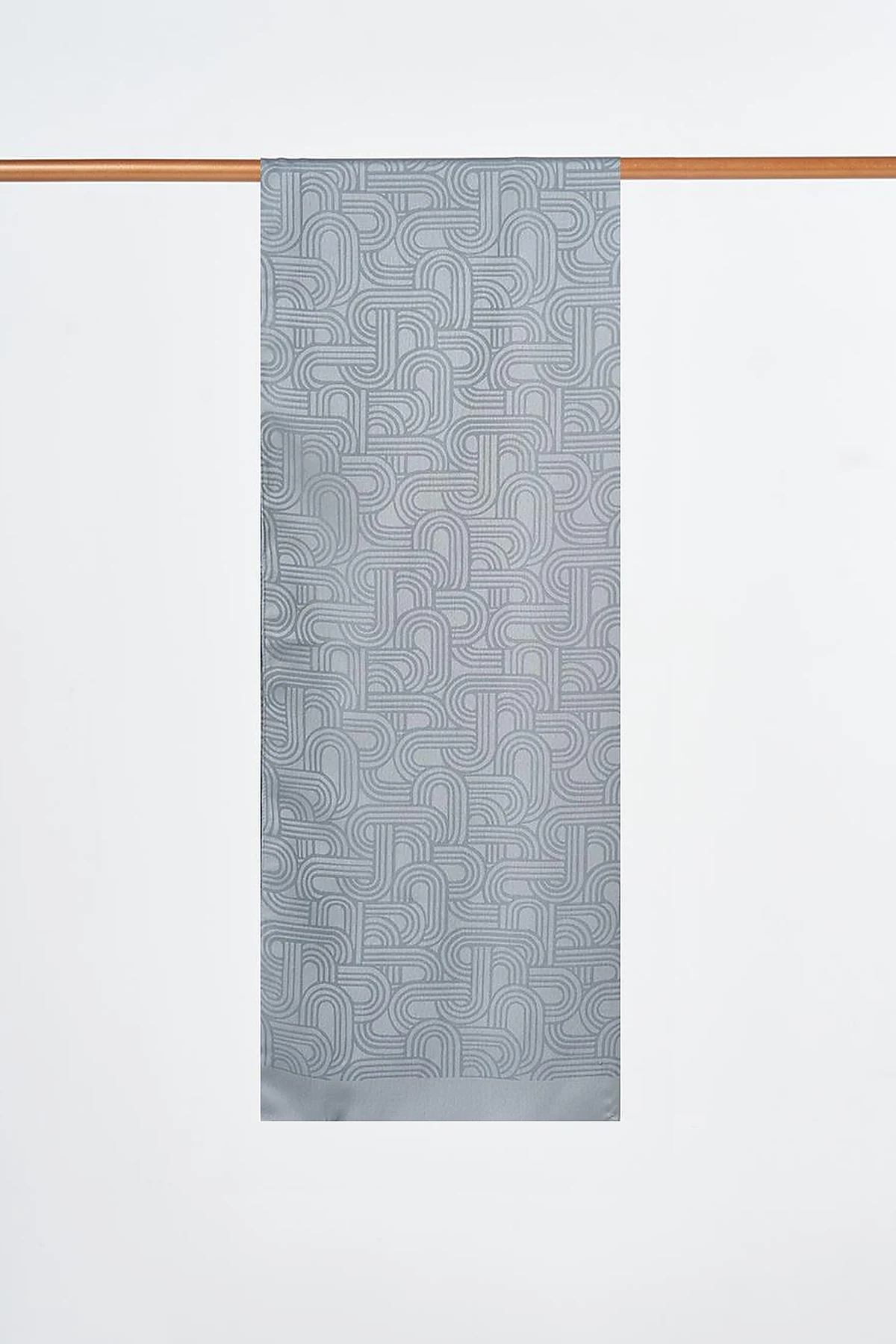 Geometric Pattern Shawl Gray
