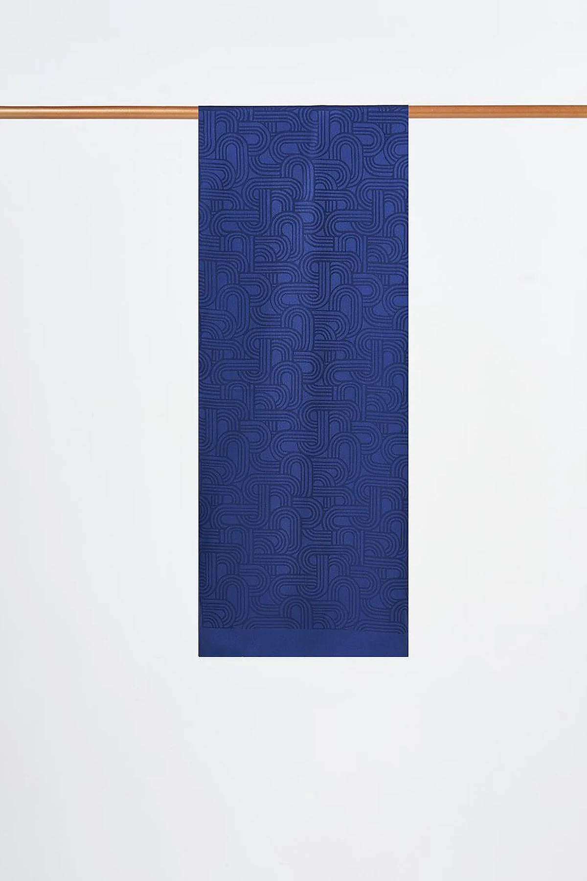 Geometric Pattern Shawl Blue