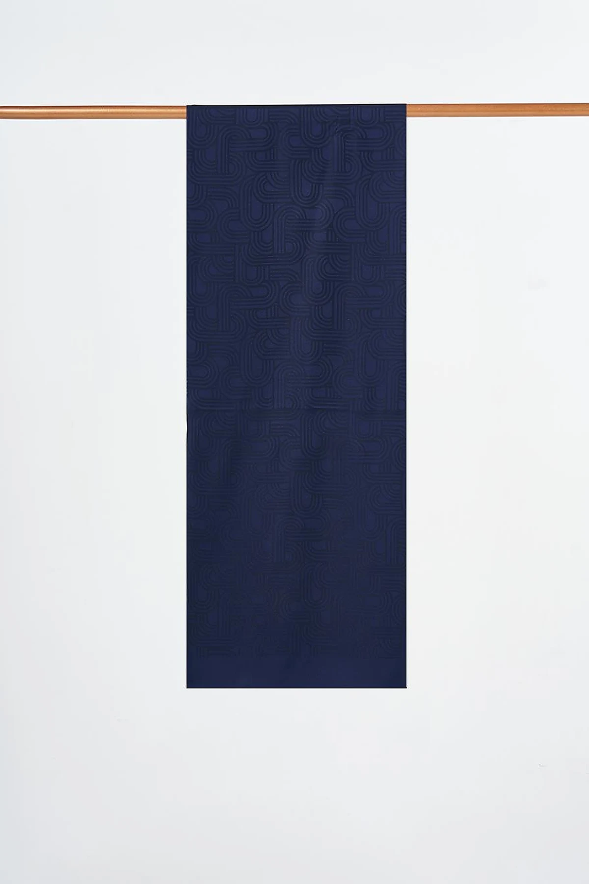 Geometric Pattern Shawl Navy