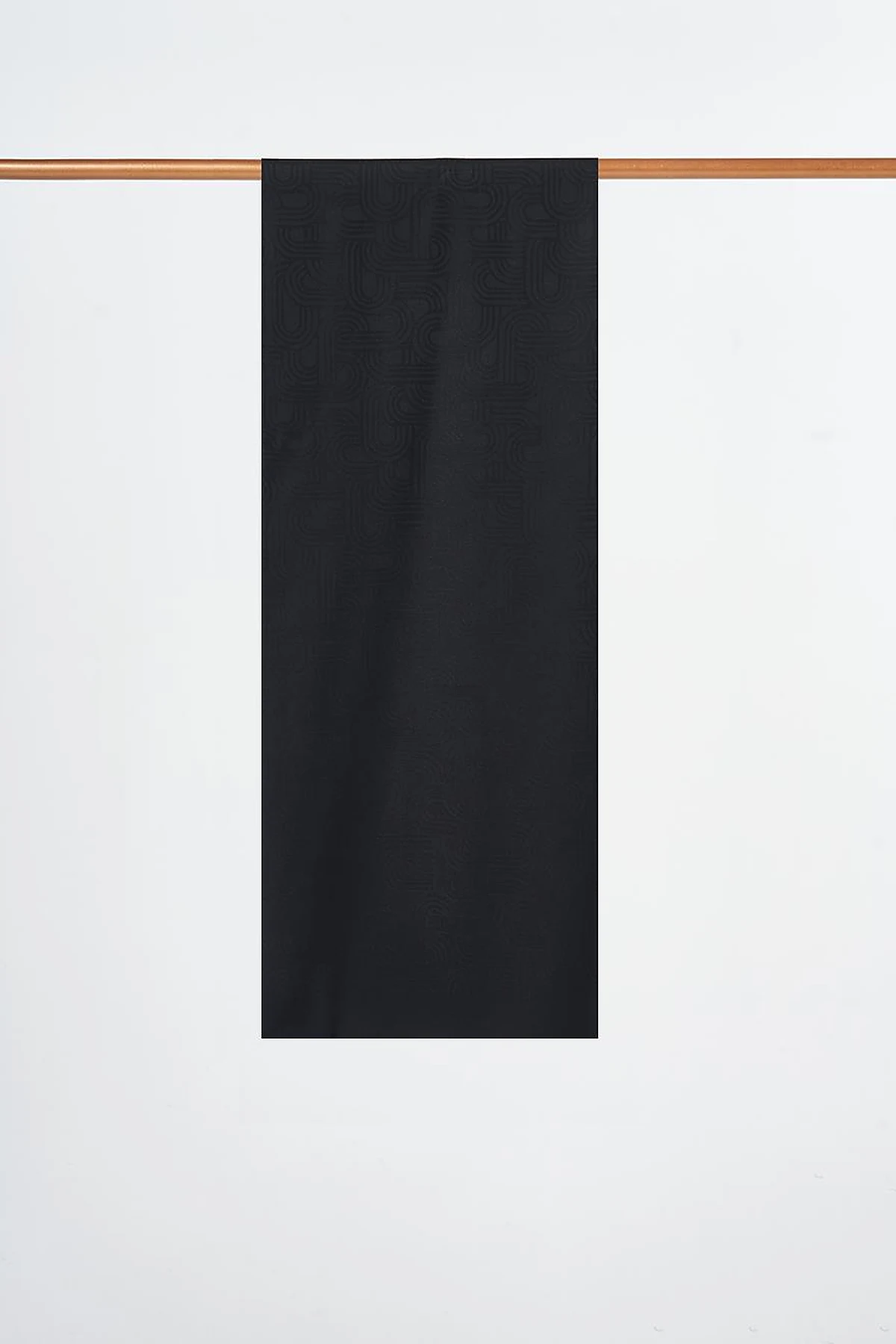 Geometric Pattern Shawl Black
