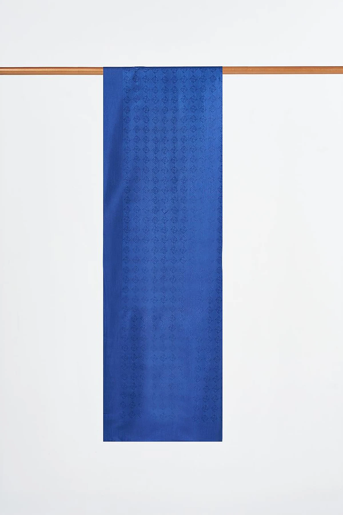 Monogram Detailed Viscose Shawl Indigo