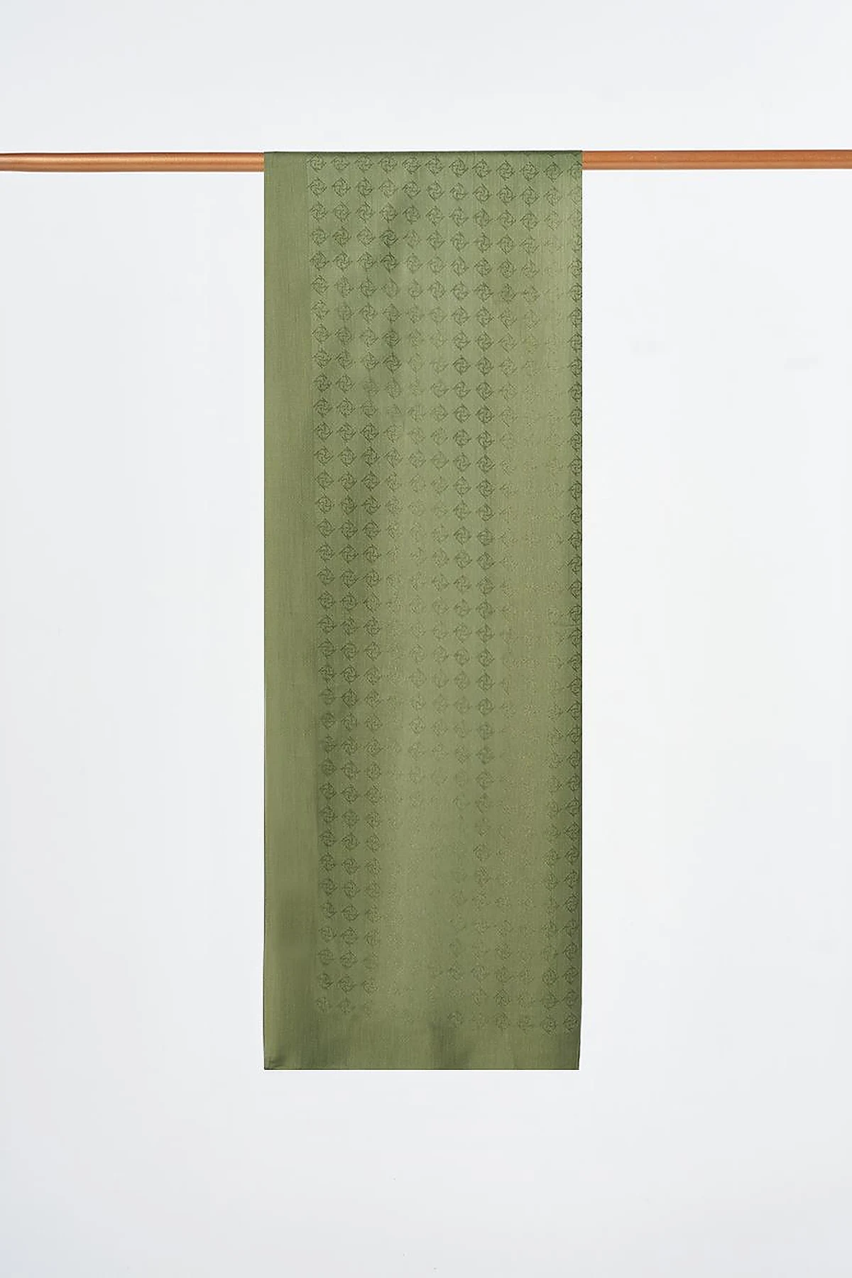 Monogram Detailed Viscose Shawl Forest Green