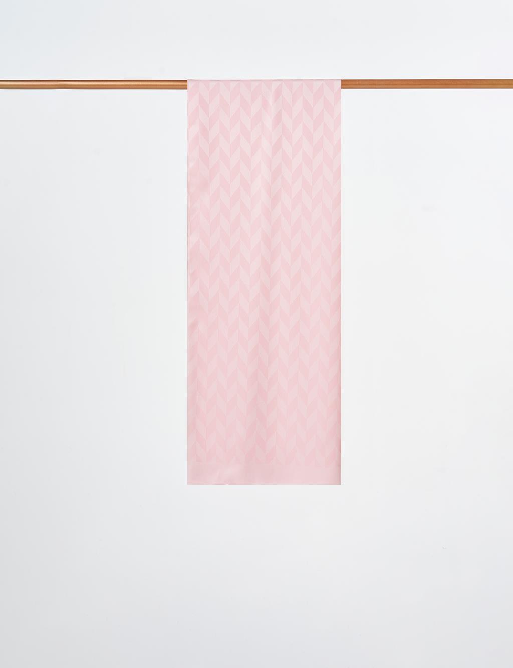 Herringbone Pattern Shawl Powder Pink