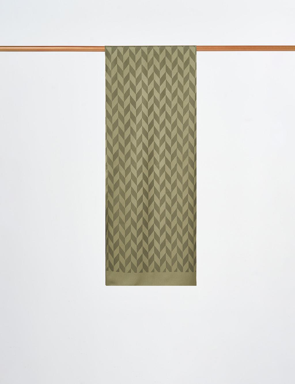 Herringbone Pattern Shawl Forest Green