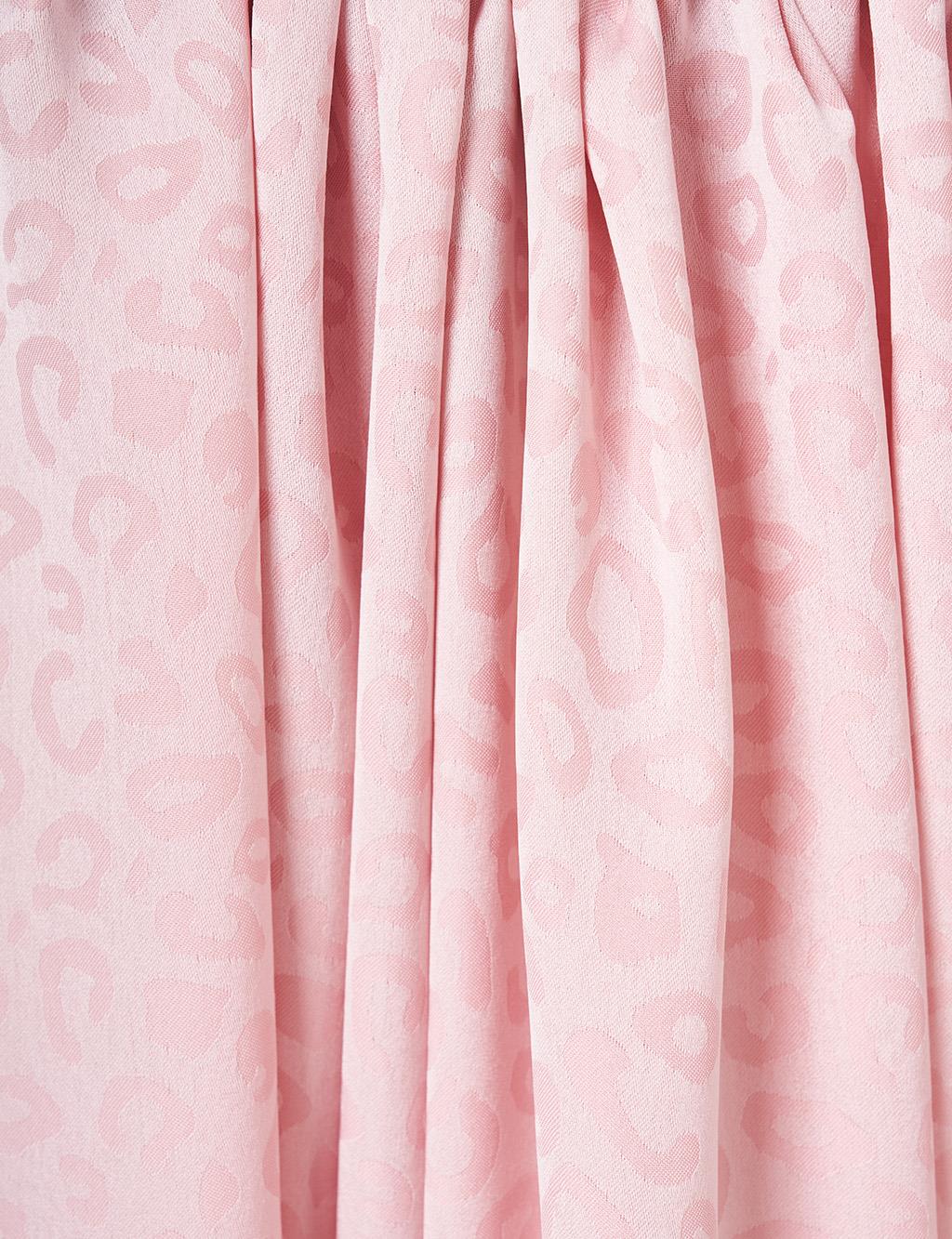 Leopard Pattern Shawl Powder Pink