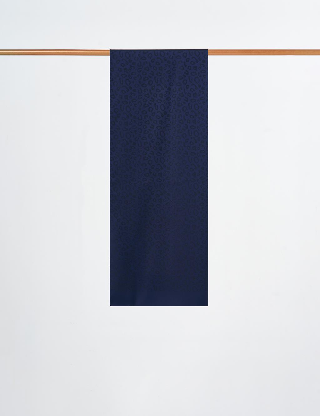 Leopard Pattern Shawl Navy