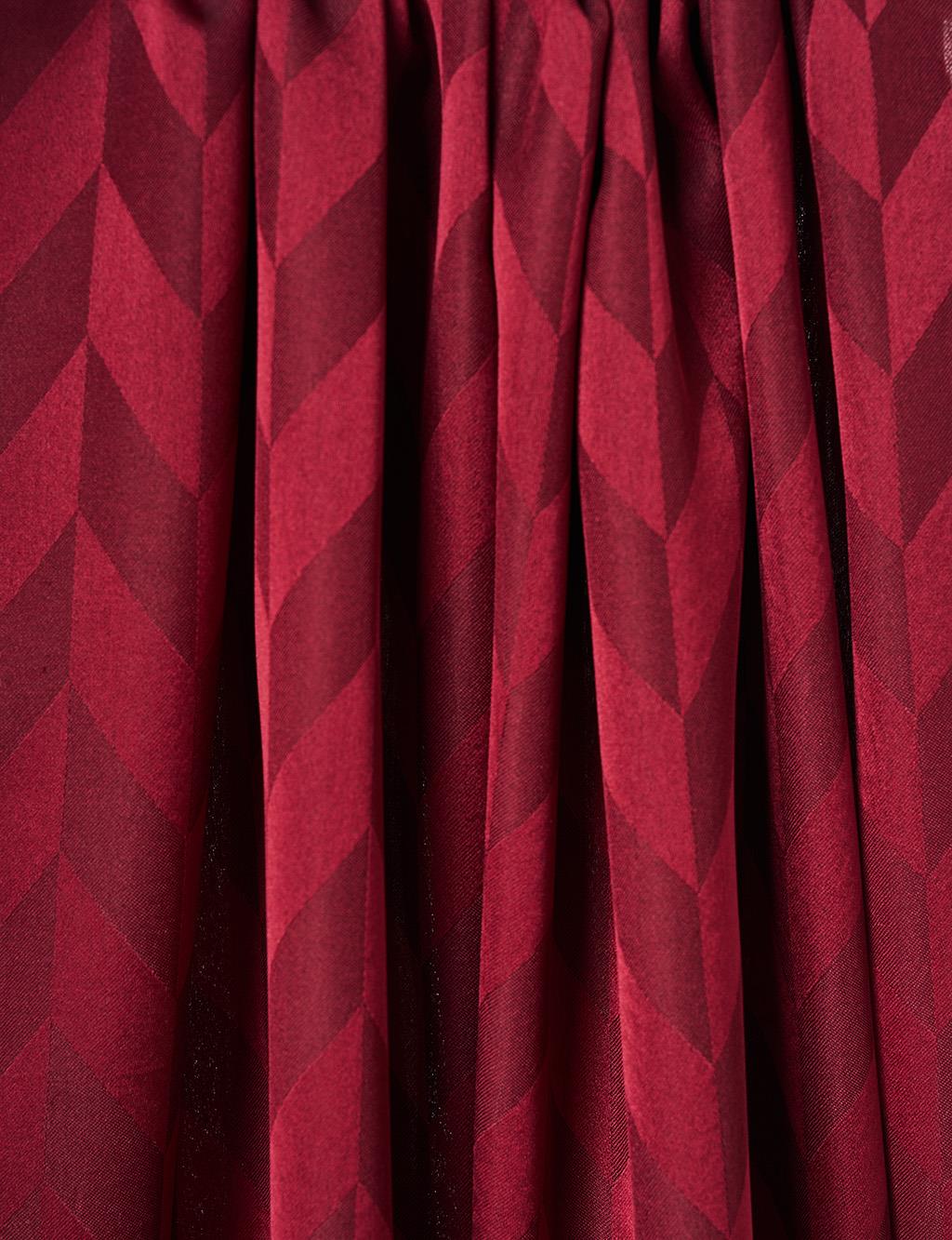Herringbone Pattern Shawl Burgundy