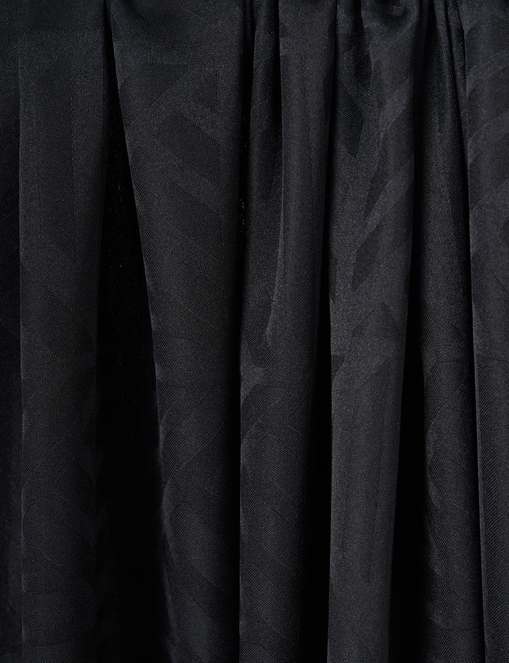 Labyrinth Pattern Shawl Black