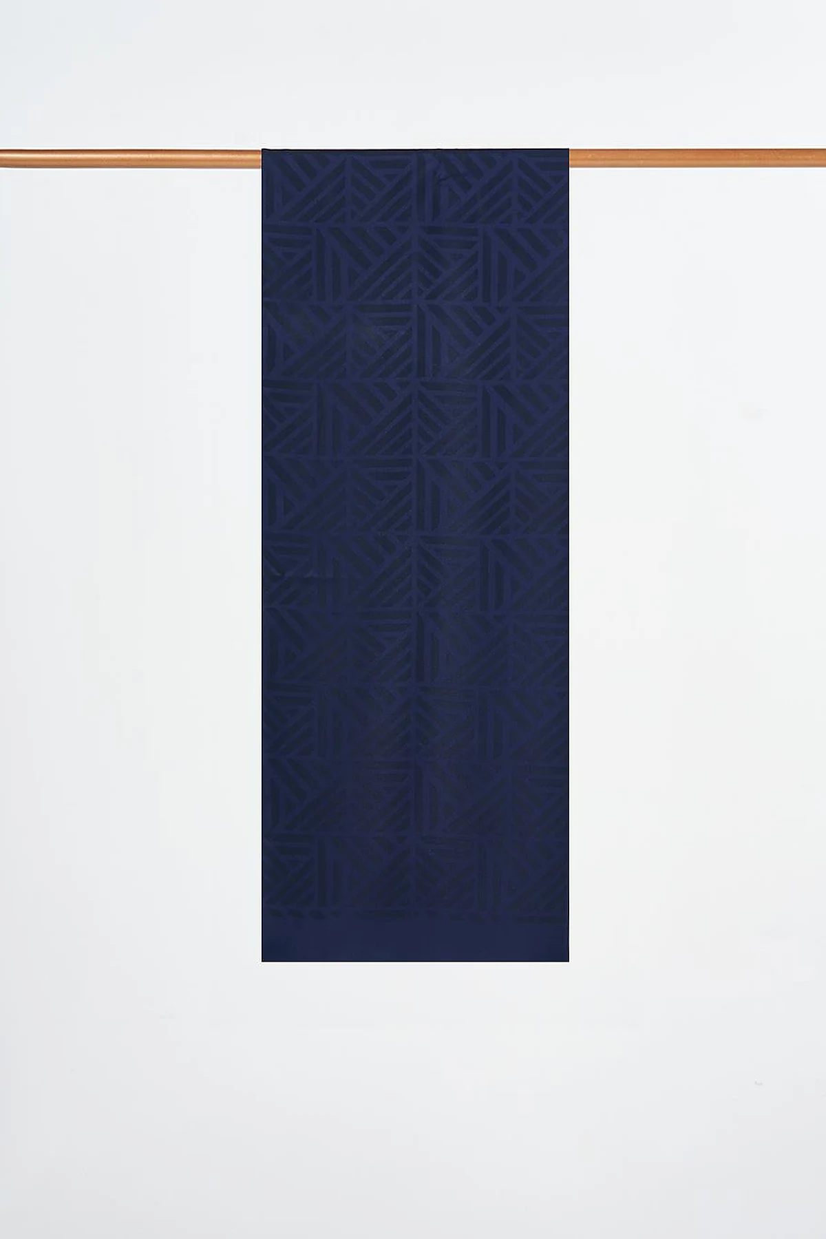 Labyrinth Pattern Shawl Navy