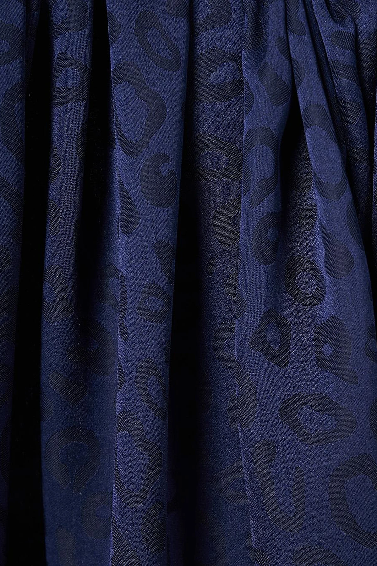 Leopard Pattern Shawl Navy