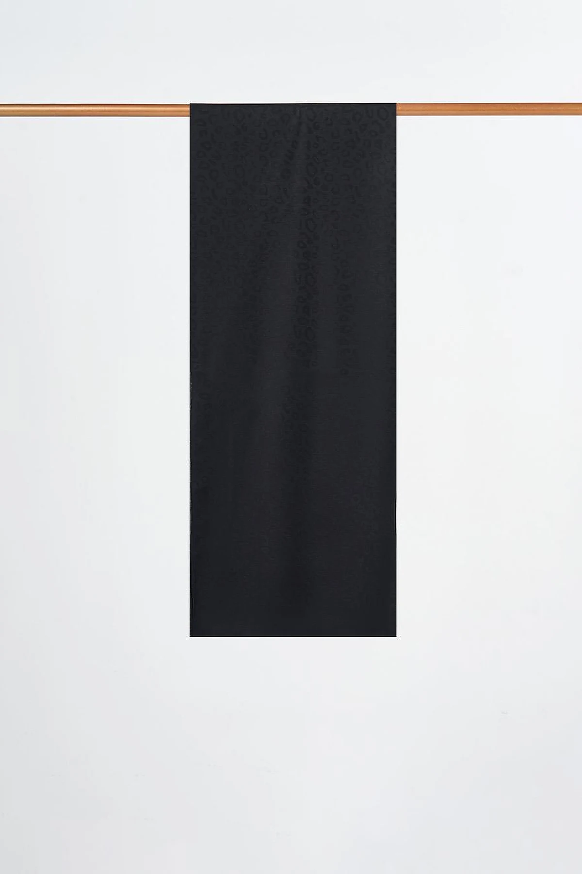 Leopard Pattern Shawl Black