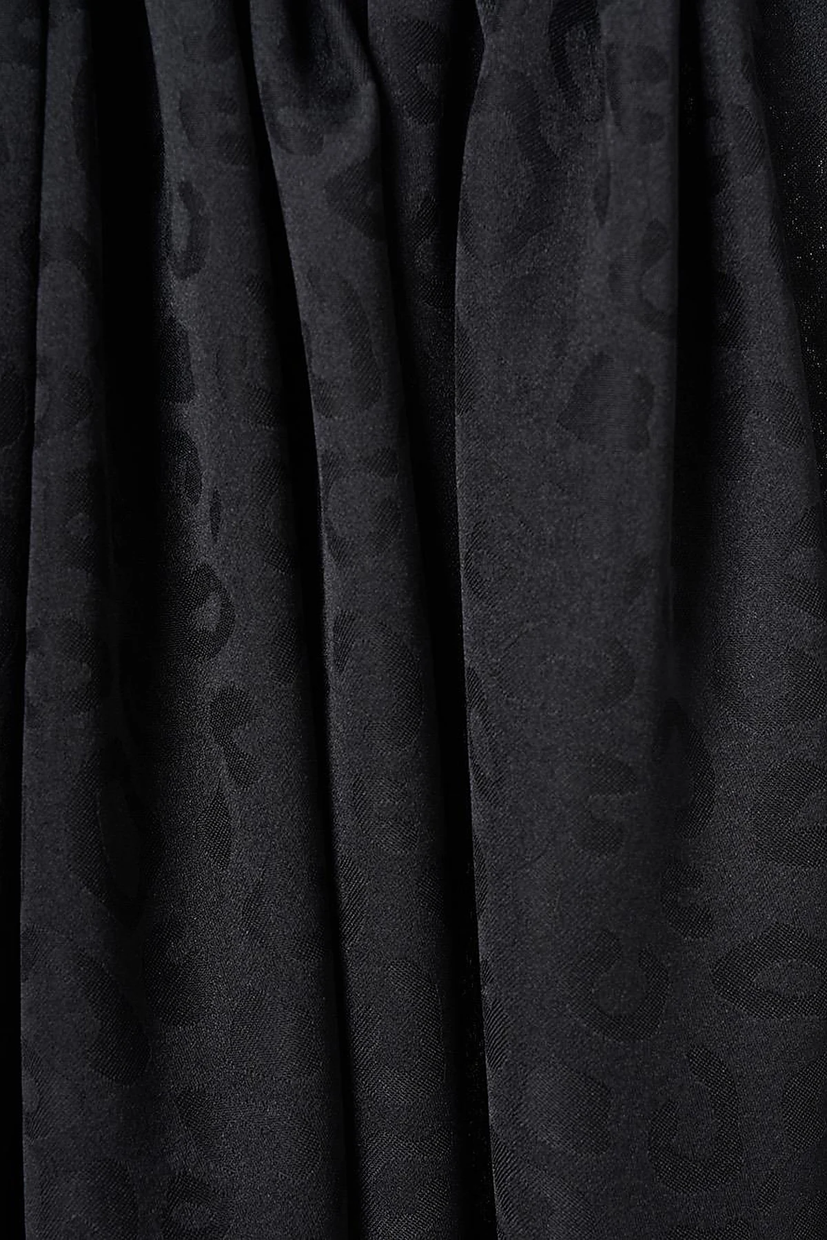 Leopard Pattern Shawl Black