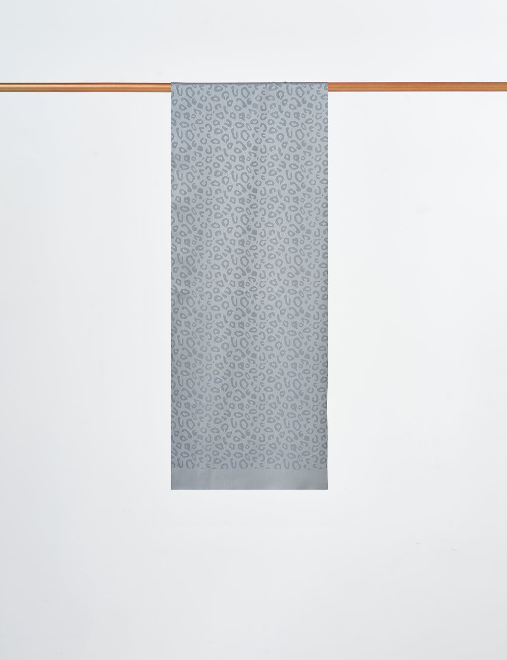 Leopard Pattern Shawl Gray