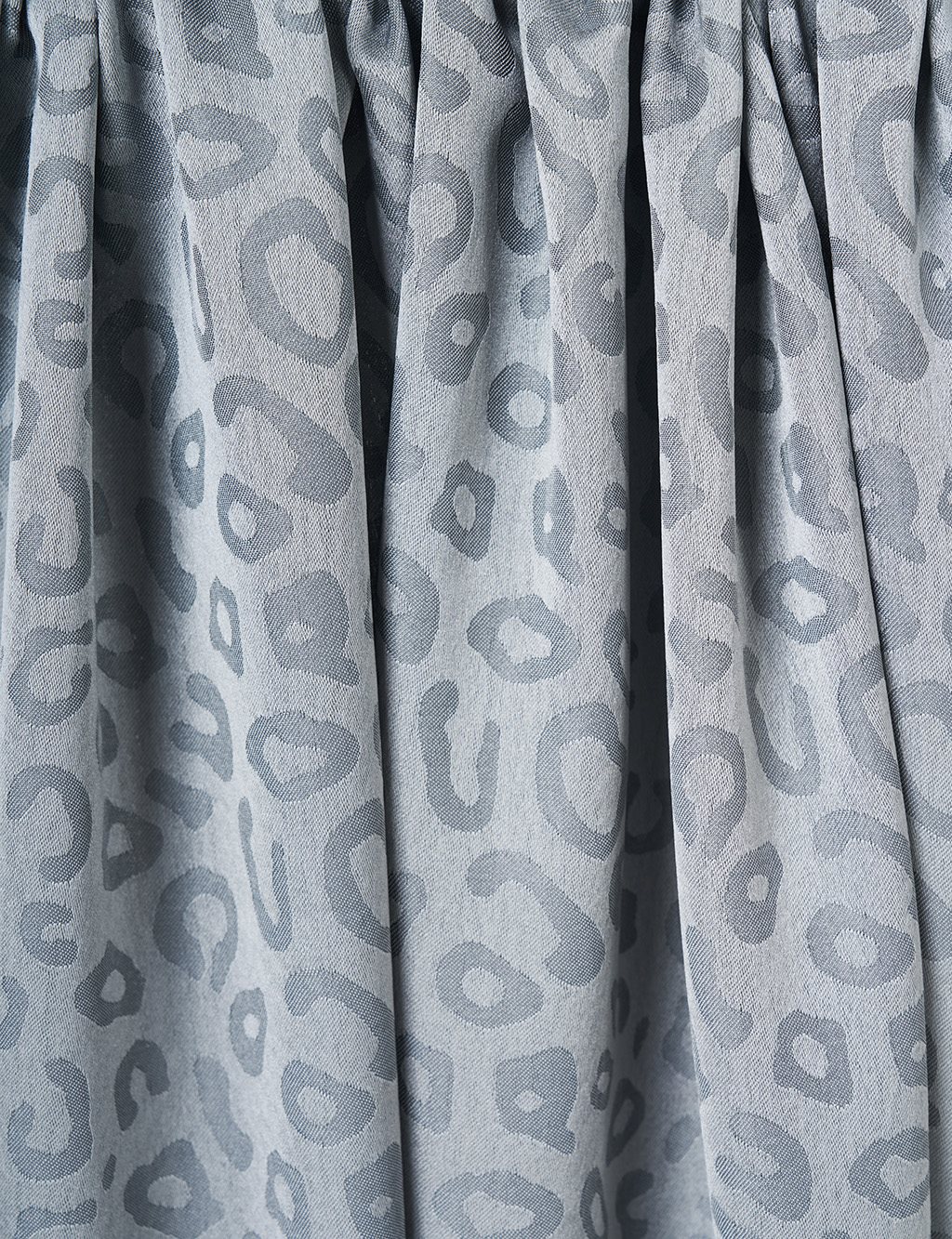 Leopard Pattern Shawl Gray