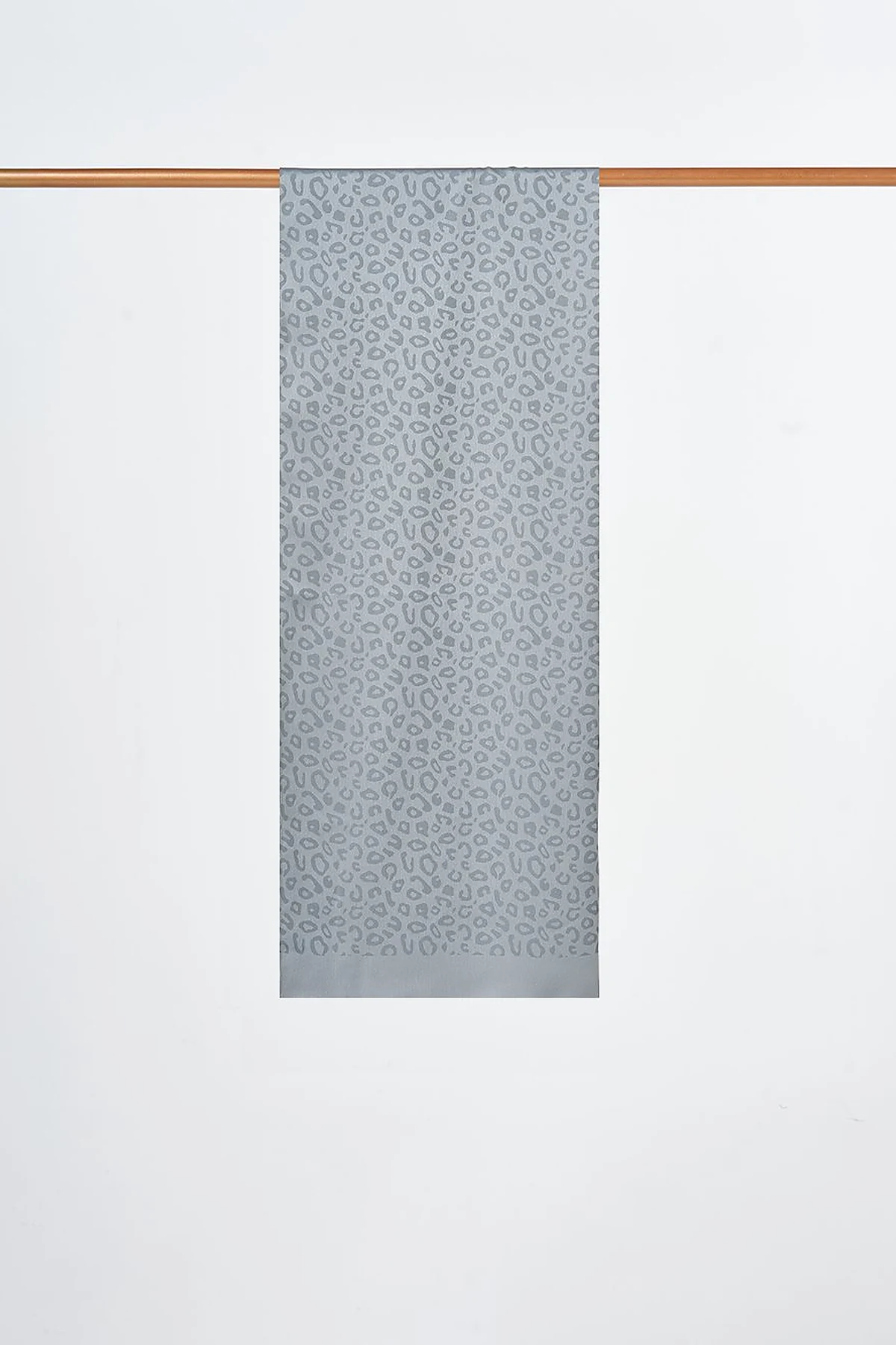 Leopard Pattern Shawl Gray