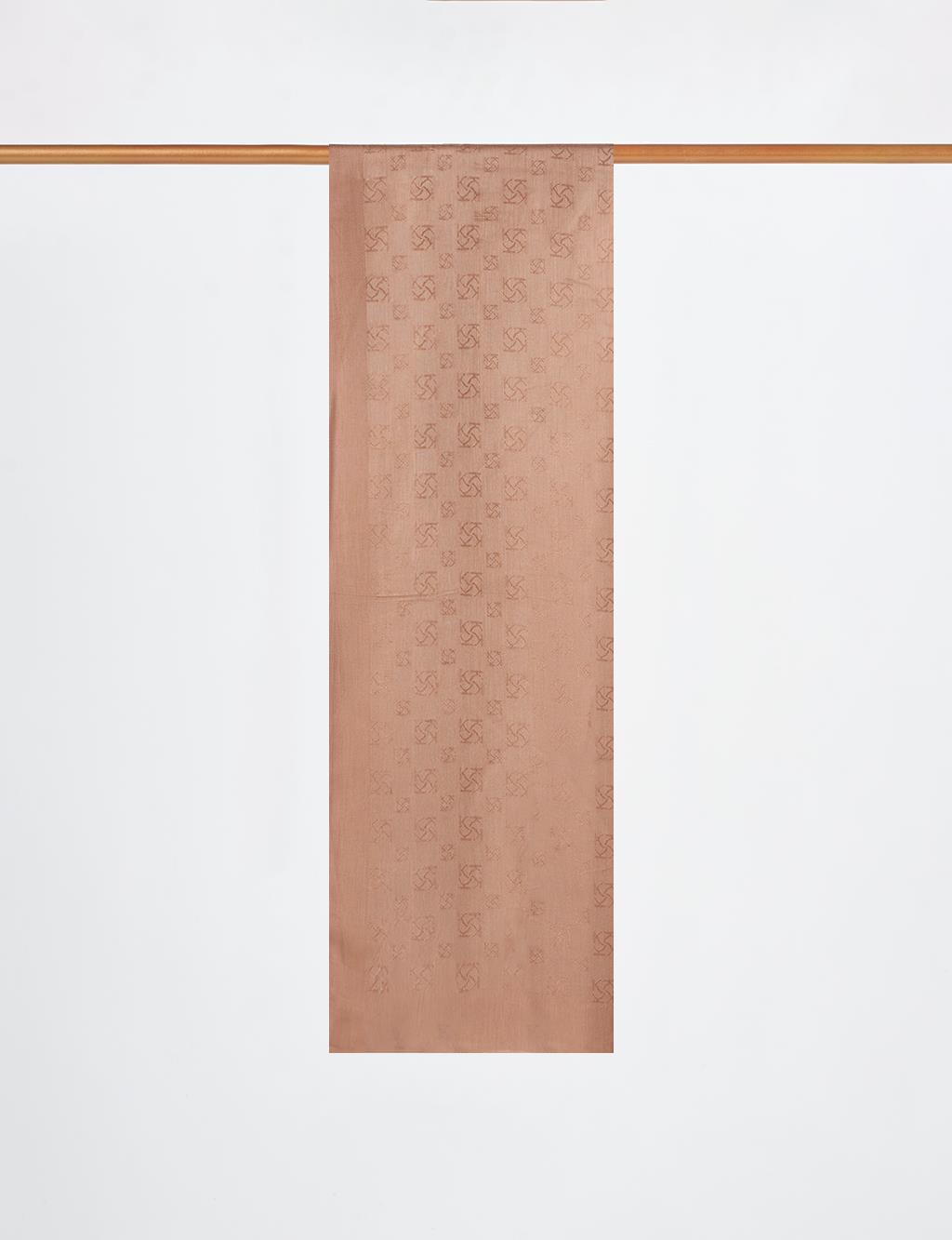 Monogram Patterned Viscose Shawl Brown
