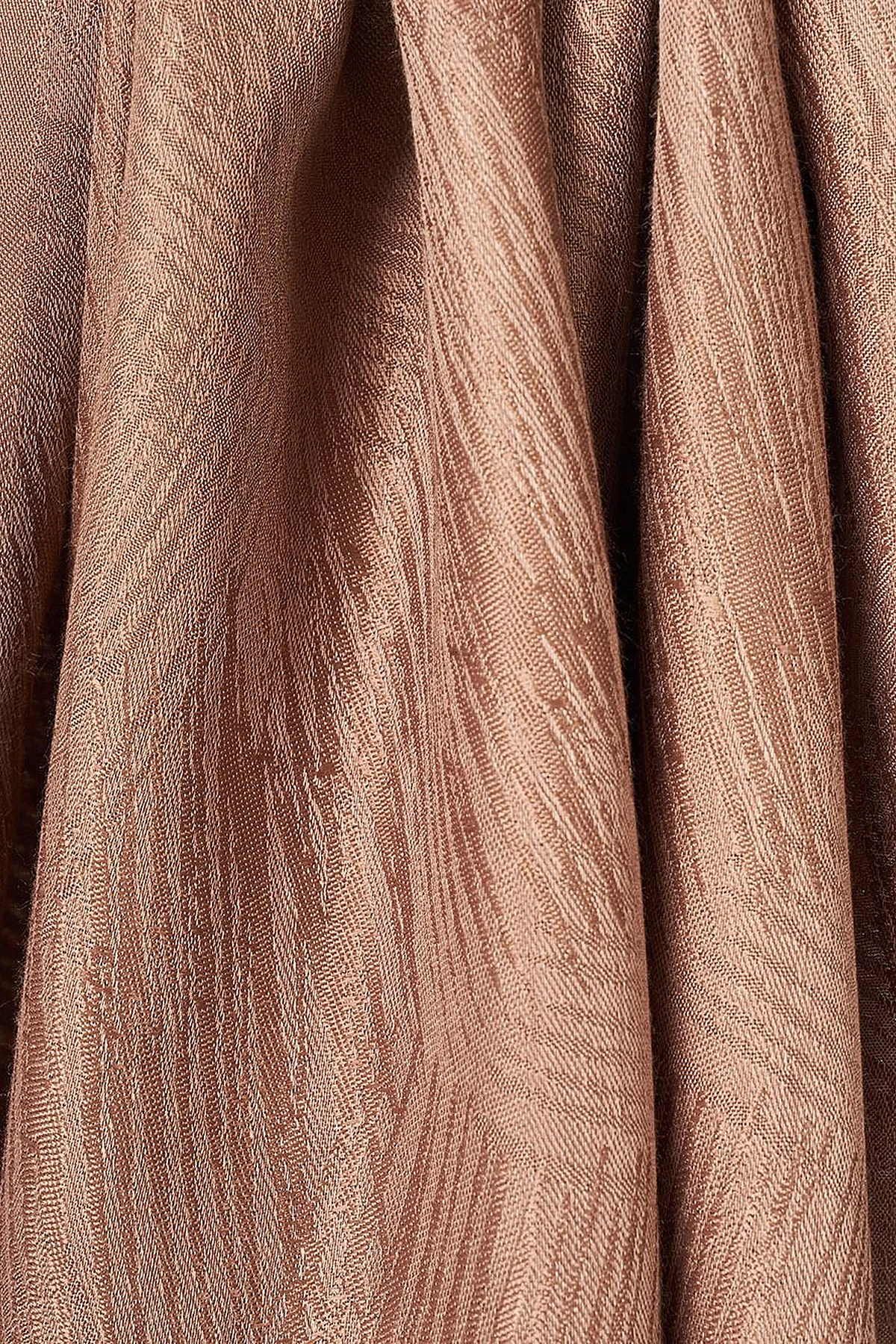 Brush Patterned Viscose Shawl Brown
