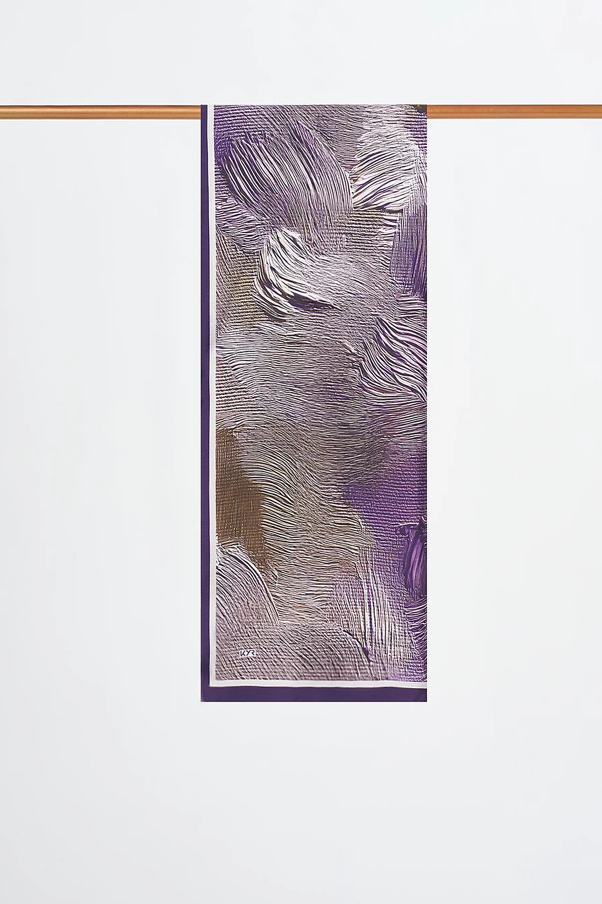 Brush Pattern Scarf Lilac