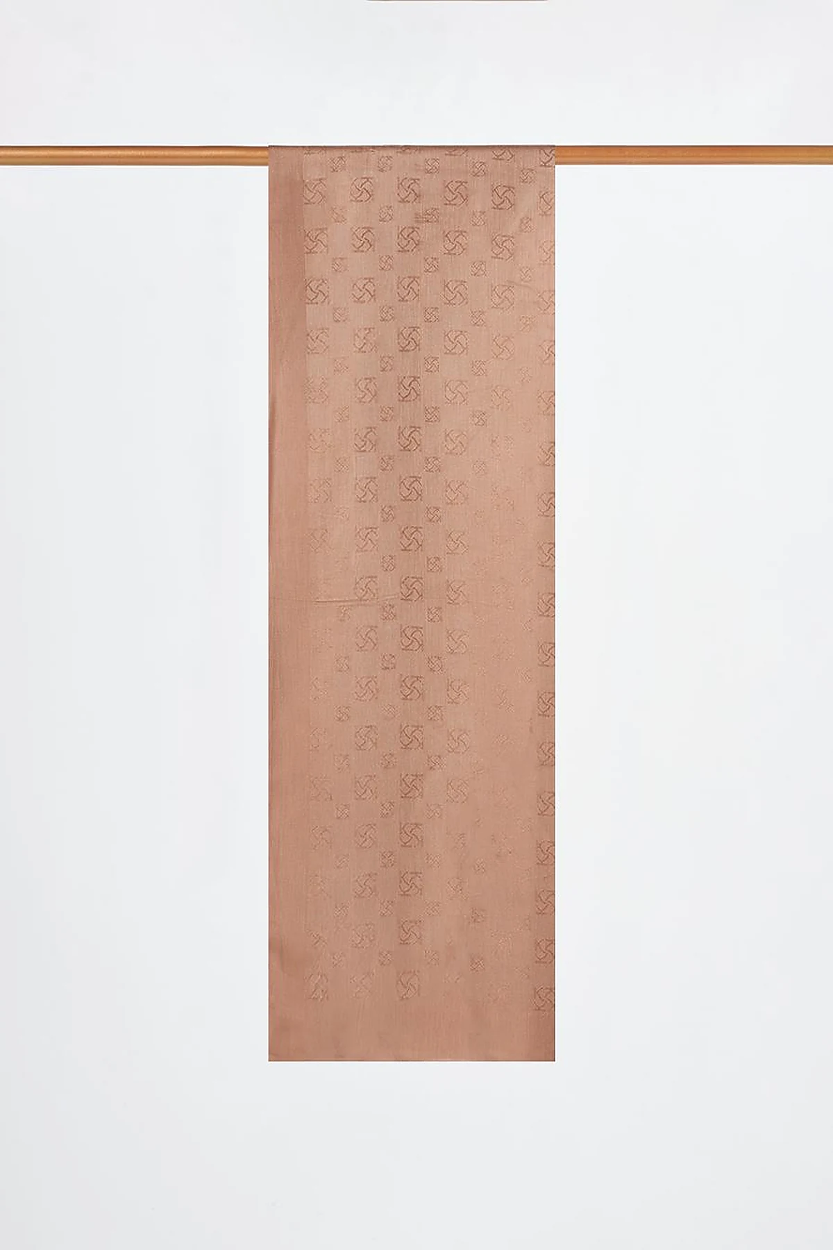 Monogram Patterned Viscose Shawl Brown