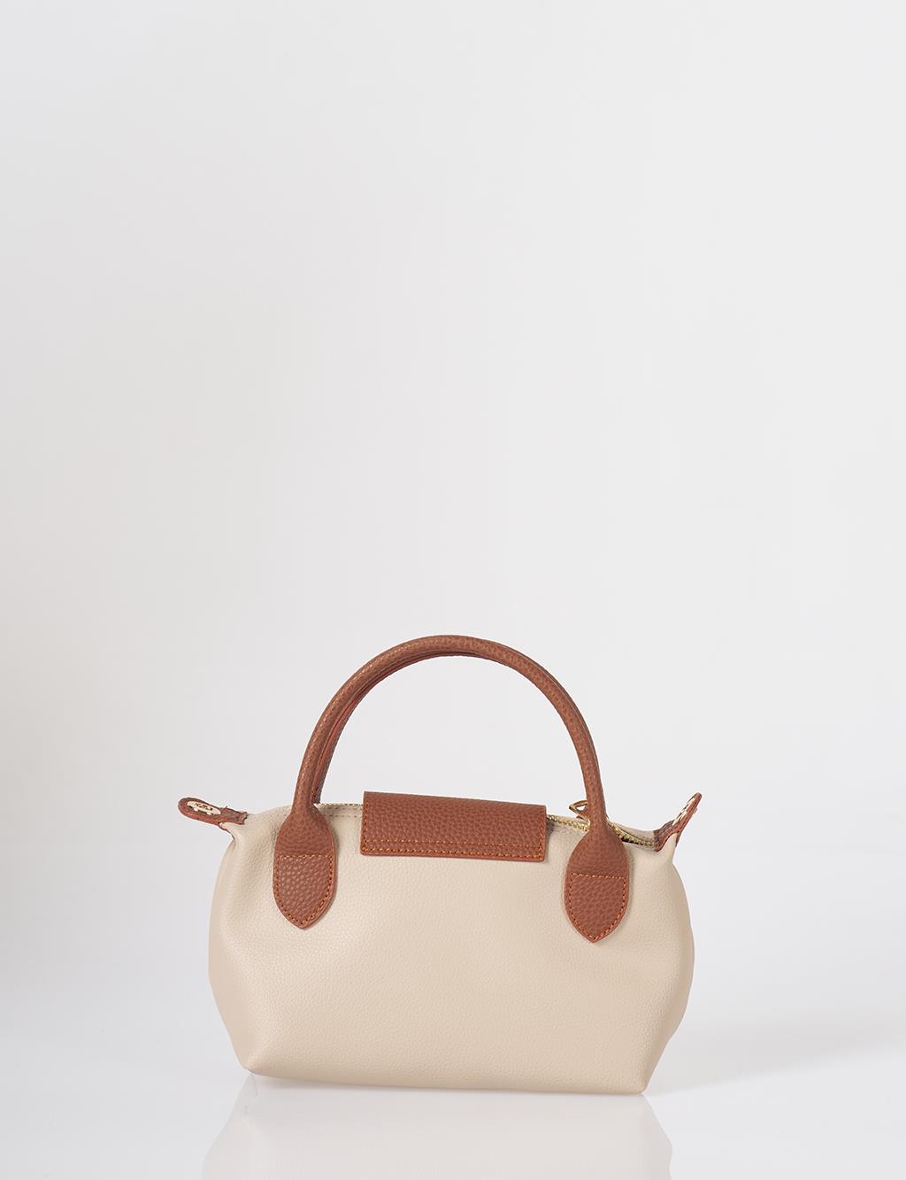 Kapaklı Shopper Çanta Taş