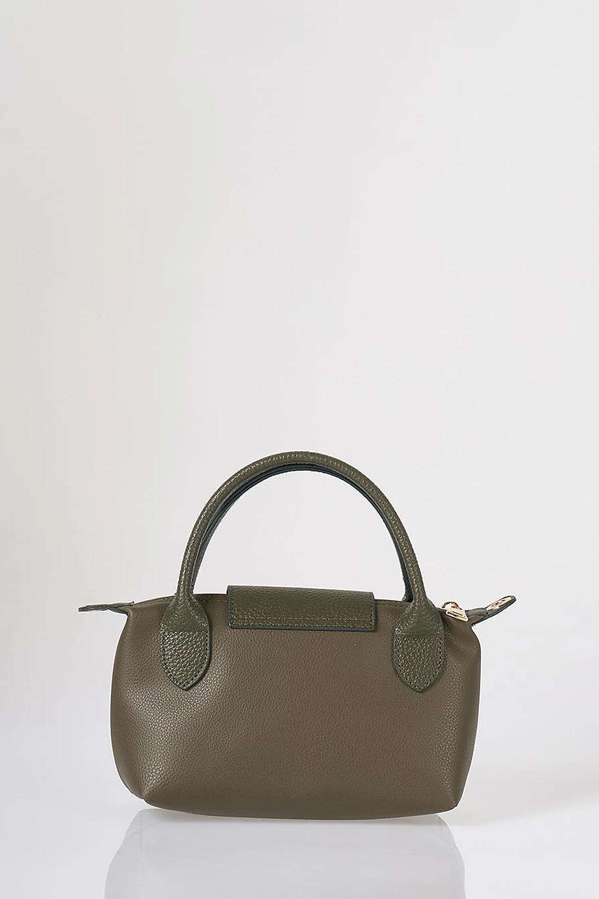 Flap-Detail Shopper Bag Khaki