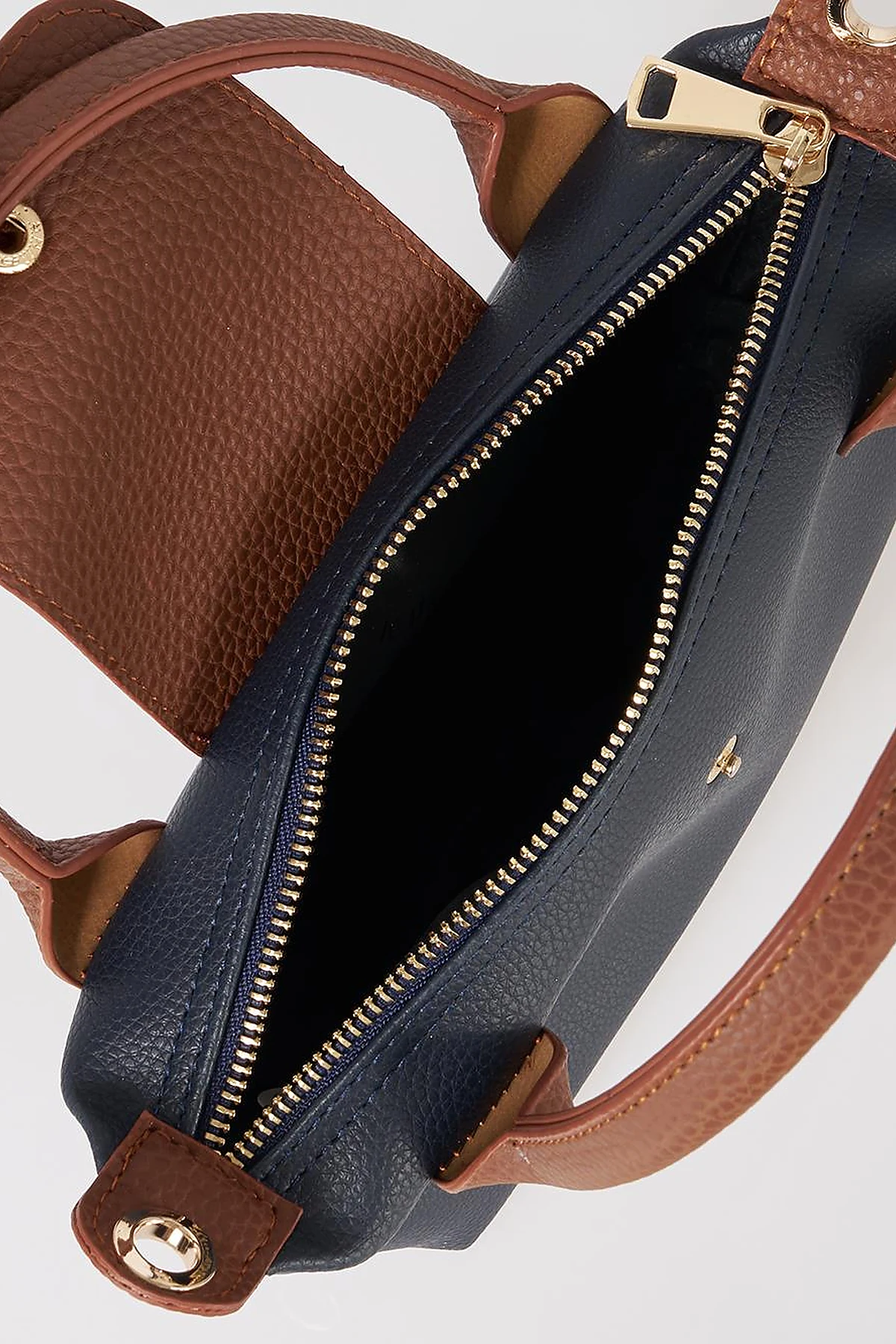 Flap-Detail Shopper Bag Navy Blue