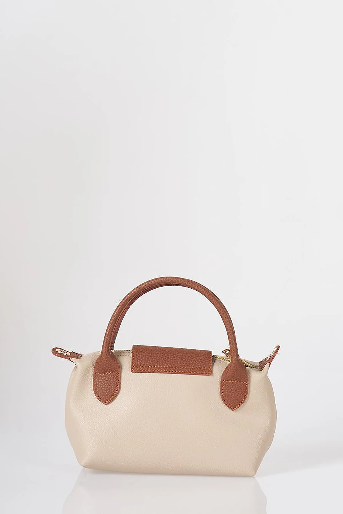 Flap-Detail Shopper Bag Stone