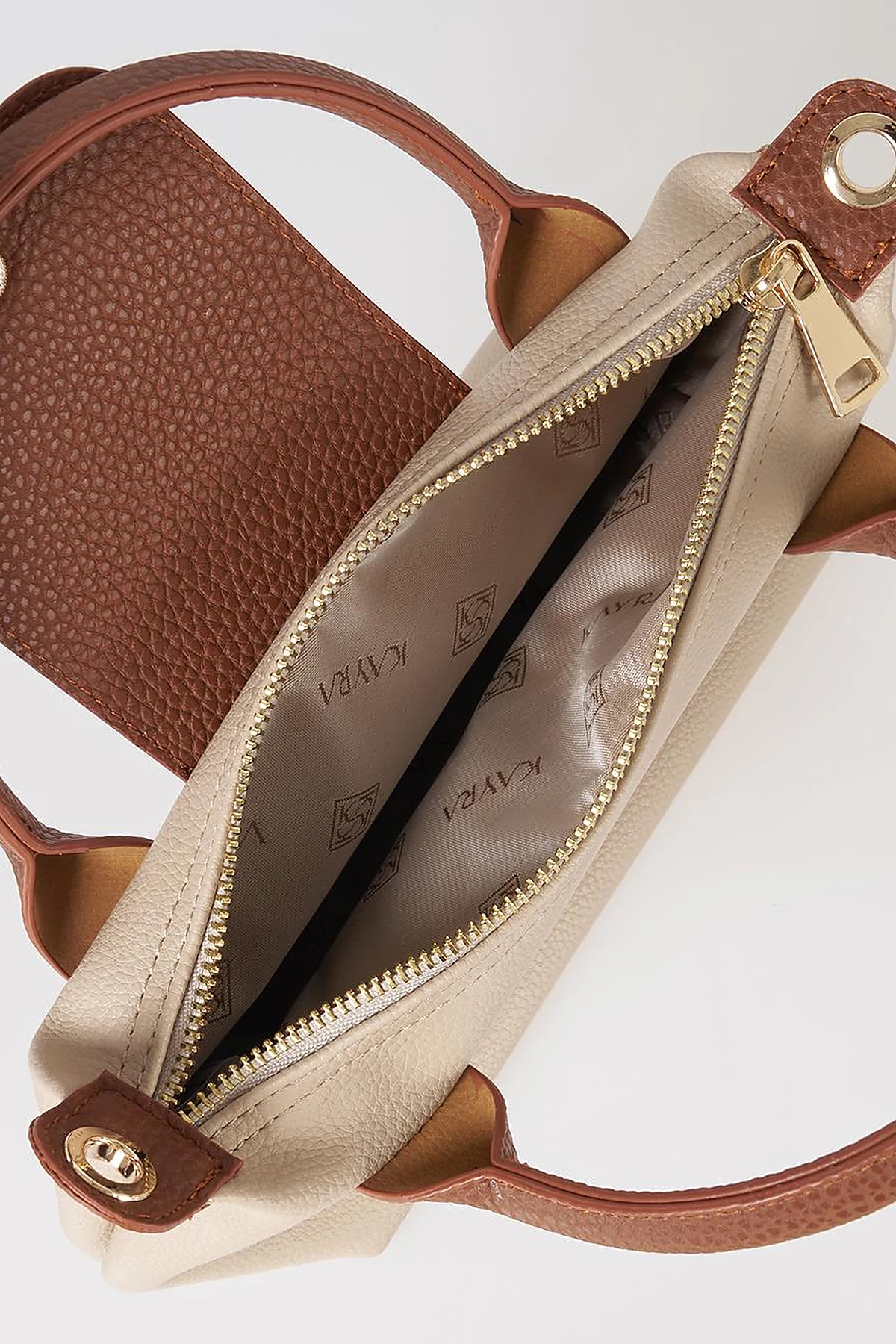 Flap-Detail Shopper Bag Stone