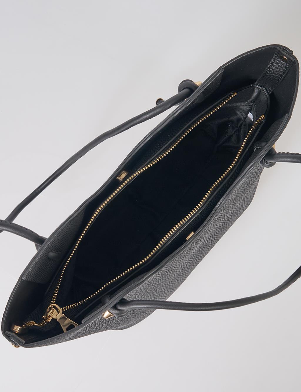 Knot-Detail Shoulder Bag Black