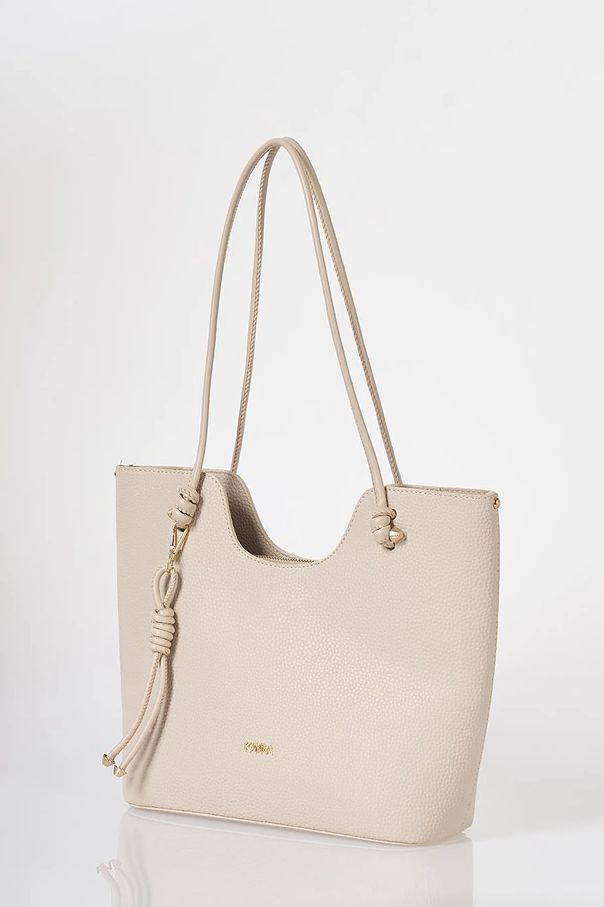 Knot-Detail Shoulder Bag Stone