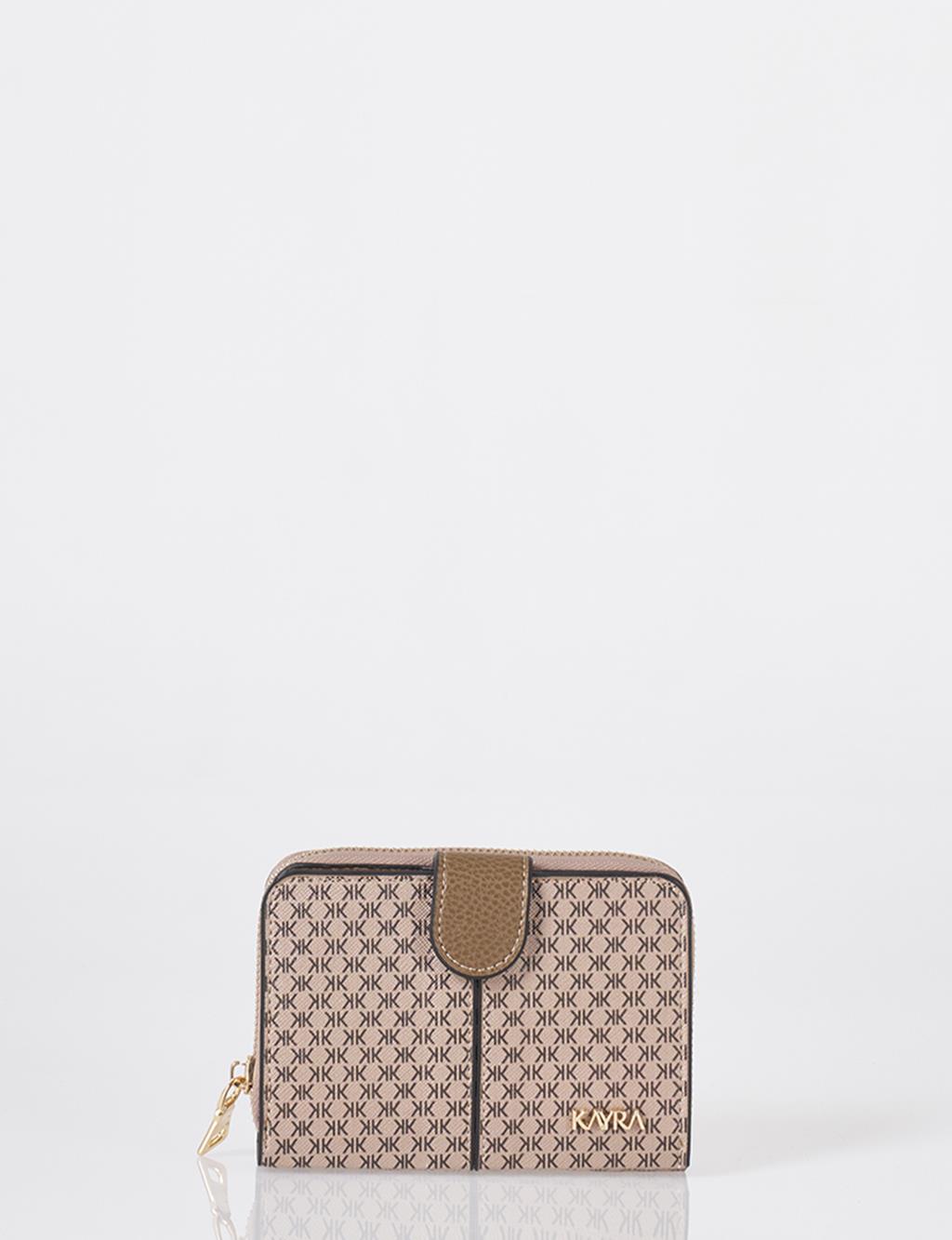 Monogram Patterned Wallet Mink