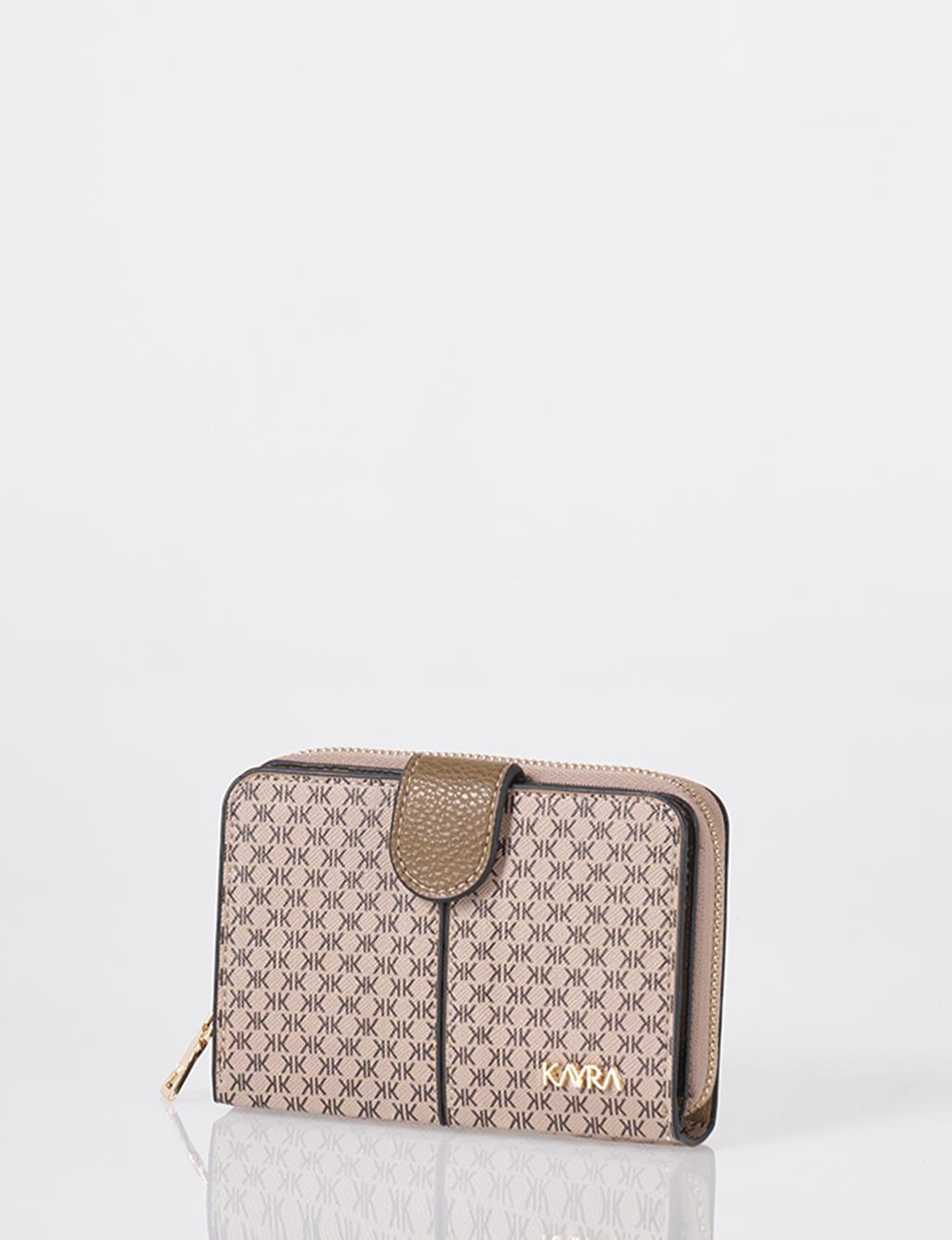 Monogram Patterned Wallet Mink