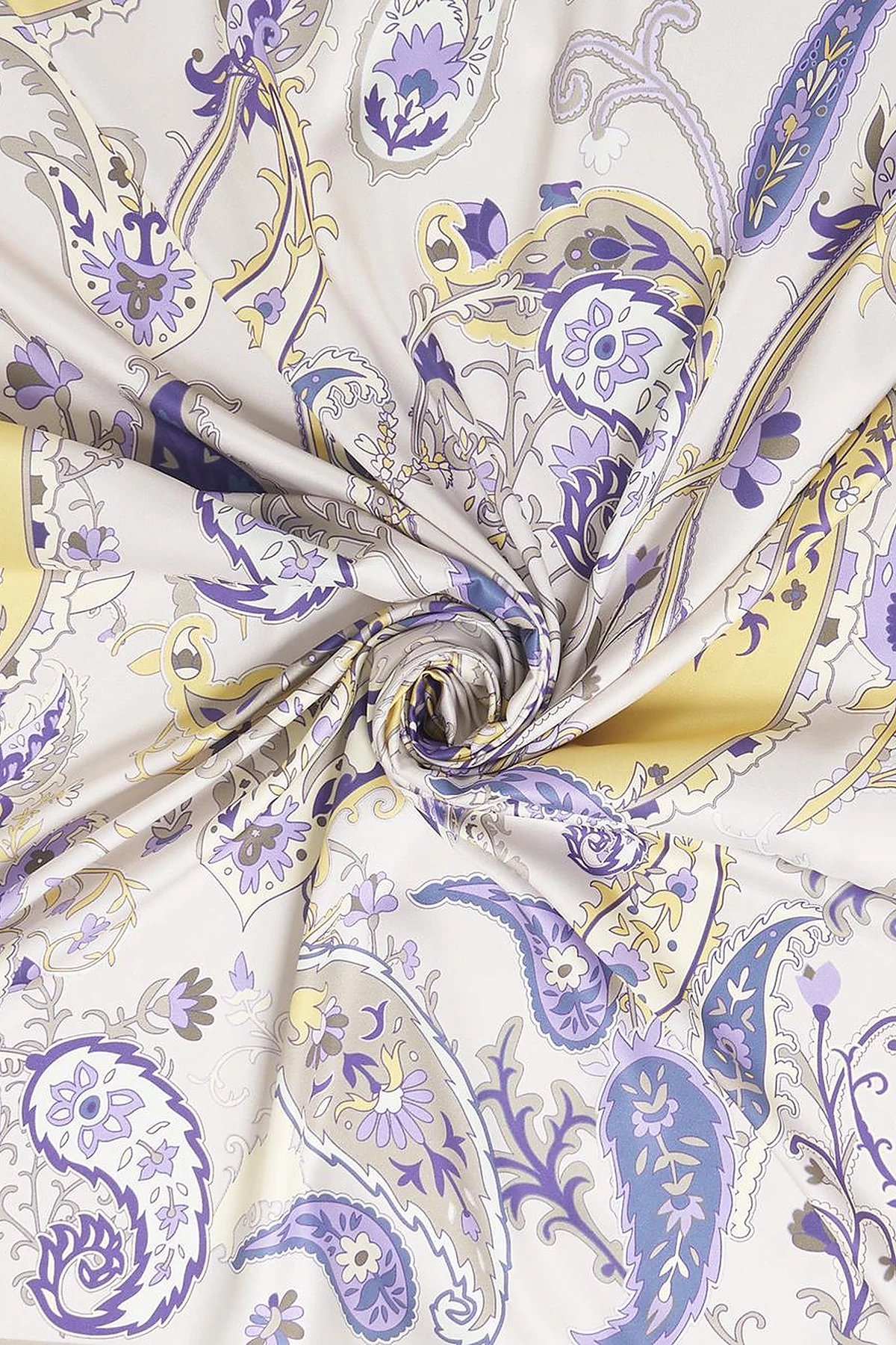 Ethnic Teardrop Pattern Scarf Light Beige