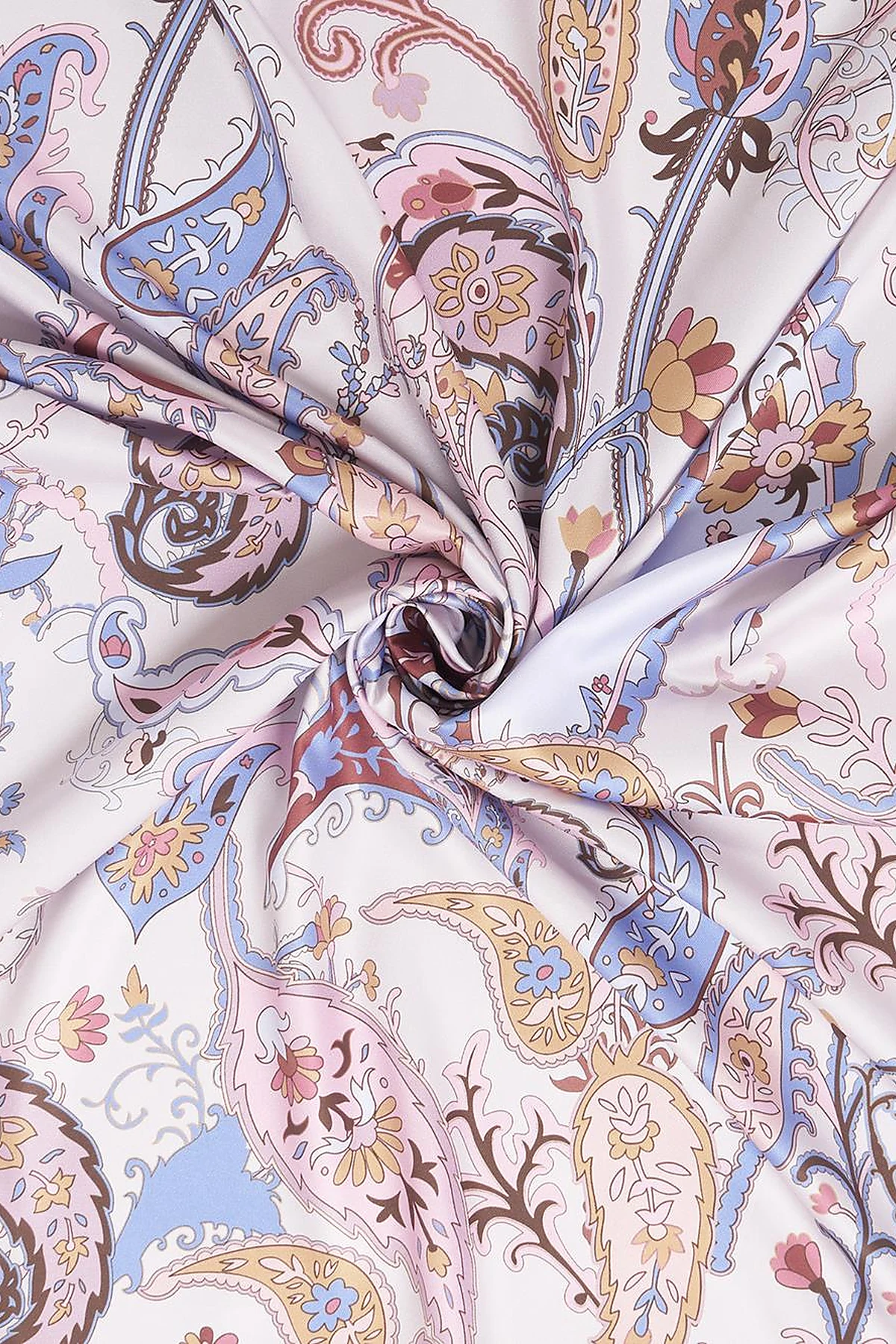 Ethnic Teardrop Pattern Scarf Powder Pink